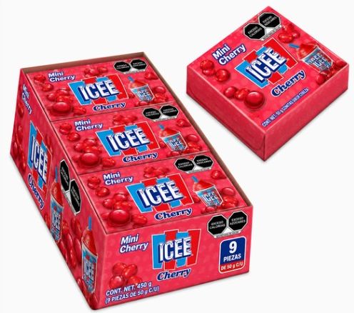 Mini Cherry ICEE Cereza — Inner 9 pz · 50 g