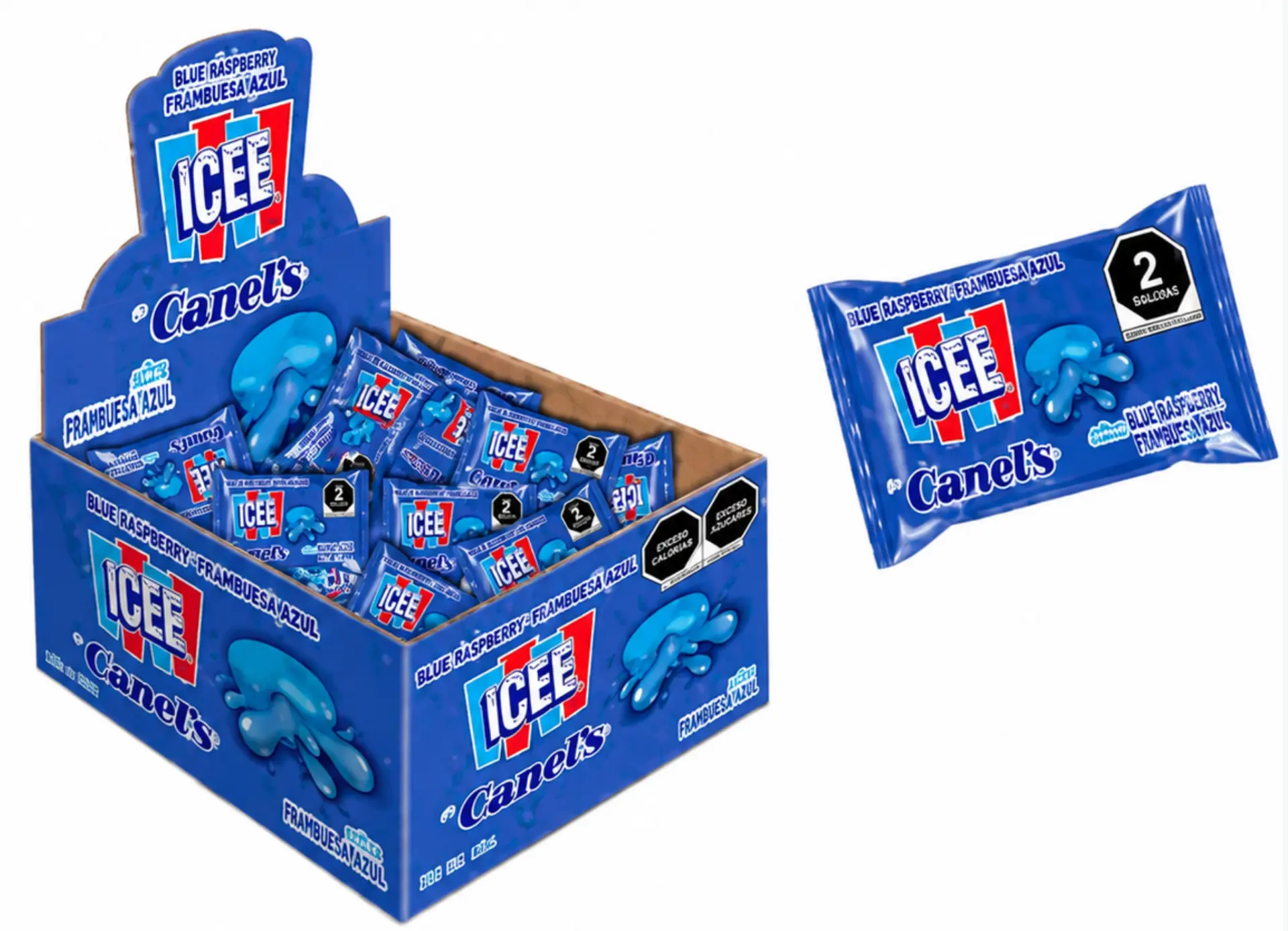 ICEE Chicle centro liquido mora azul — Inner 45 pz
