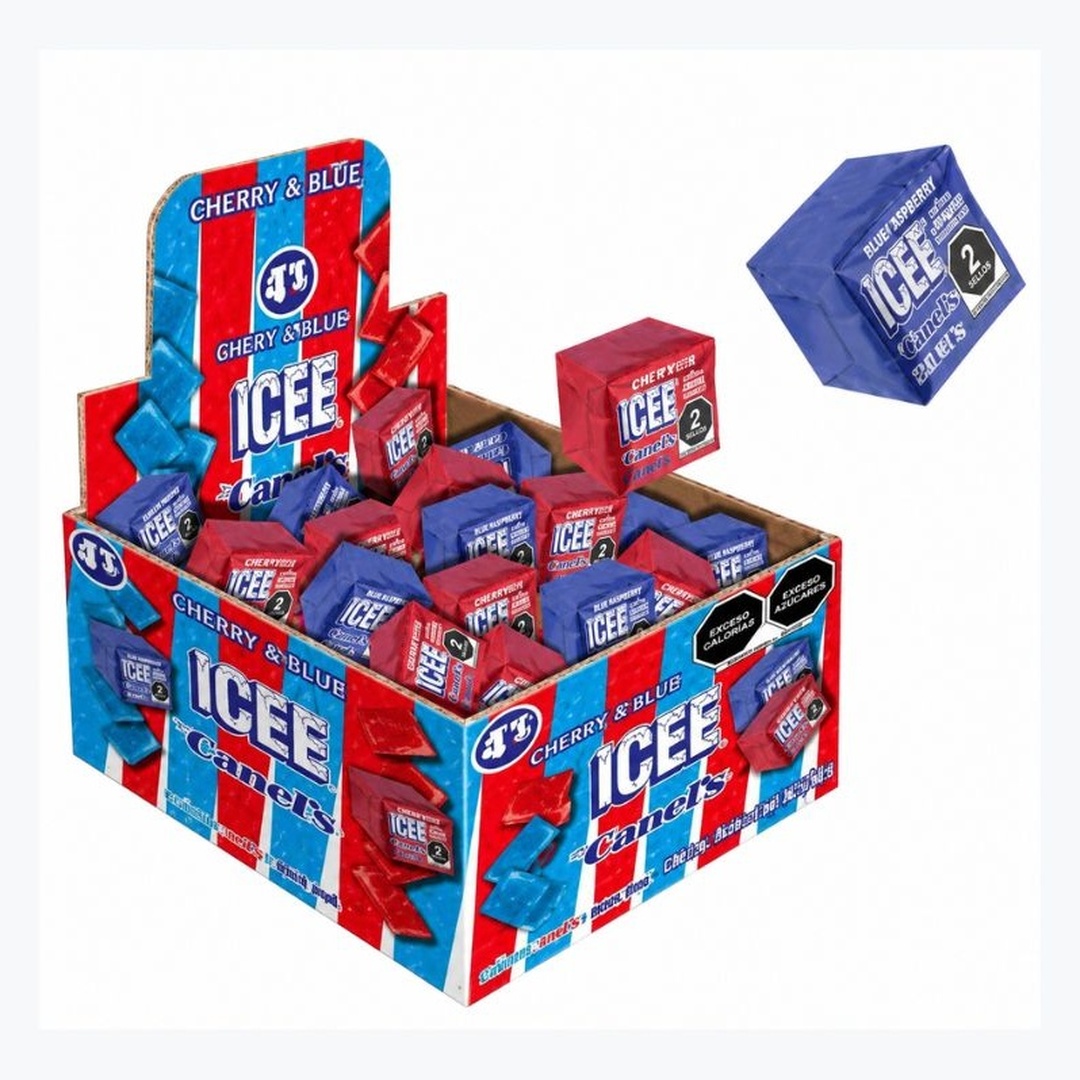 Goma de Mascar ICEE 4 P Cereza y Mora Azul — Inner 40 pz